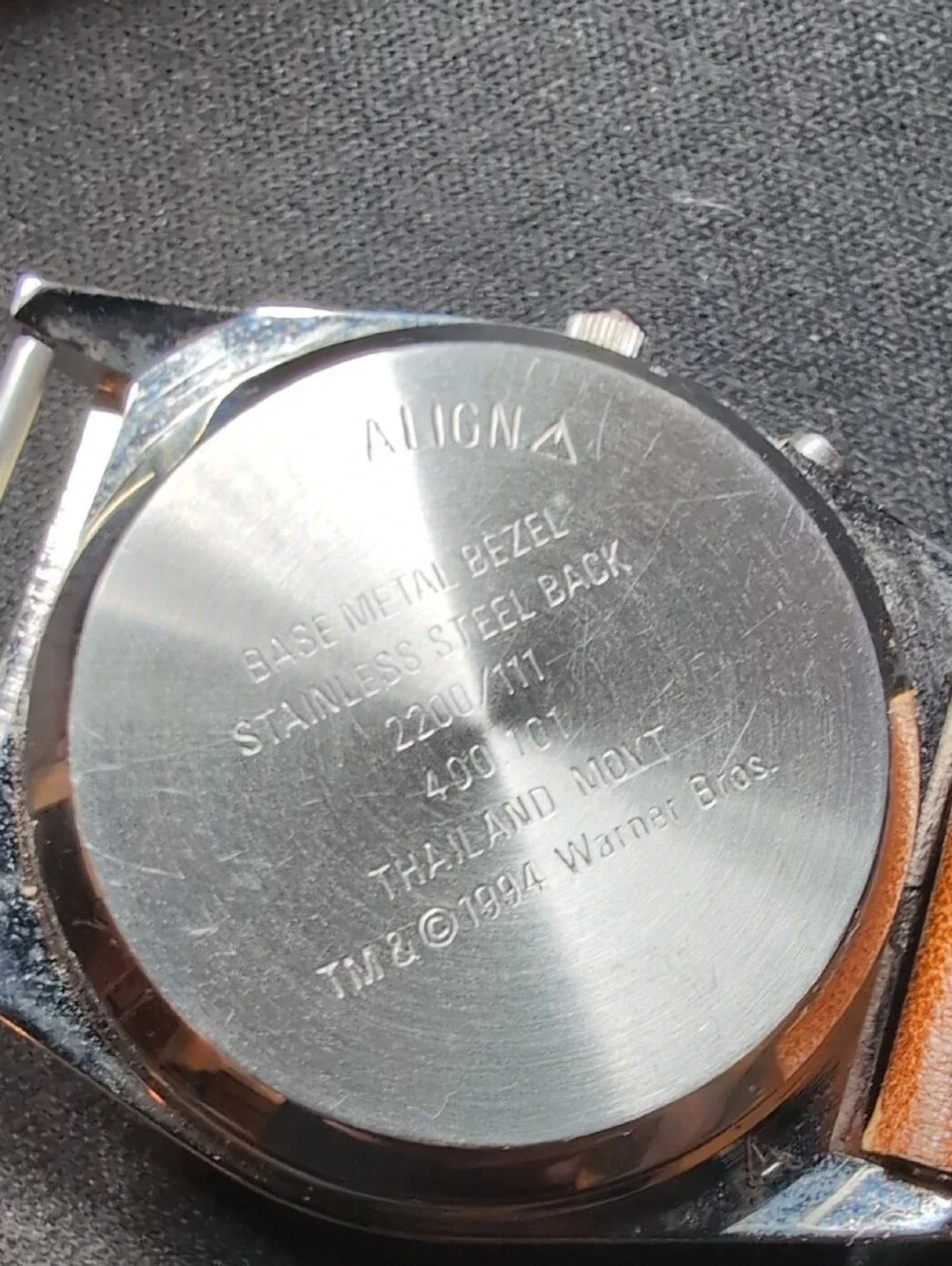 Armitron Bugs Taz + Daffy Take Me Out To The Ballgame 32mm Musical Watch Vintage